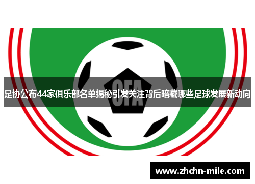 足协公布44家俱乐部名单揭秘引发关注背后暗藏哪些足球发展新动向